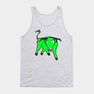 Green bull Tank Top